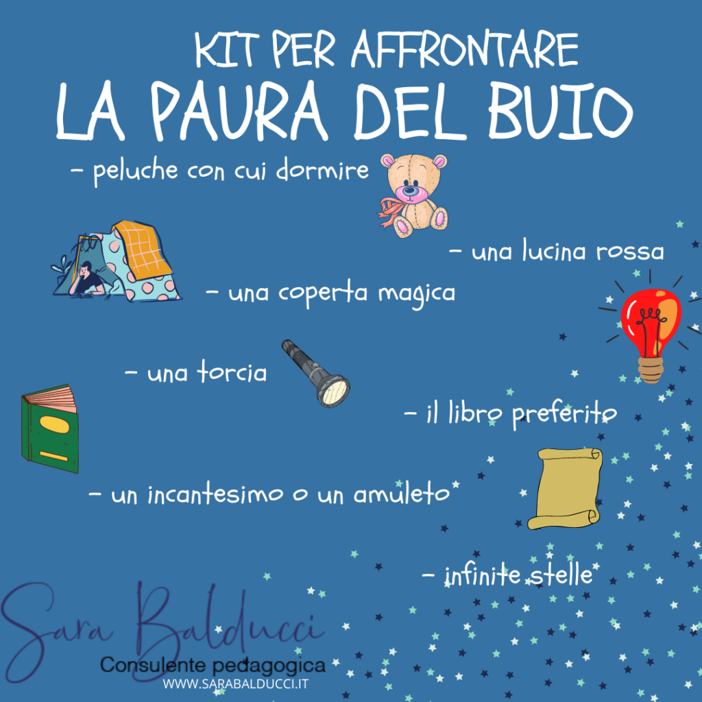 KIT PER AFFRONTARE LA PAURA DEL BUIO e LIBRI UTILI – Sara Balducci